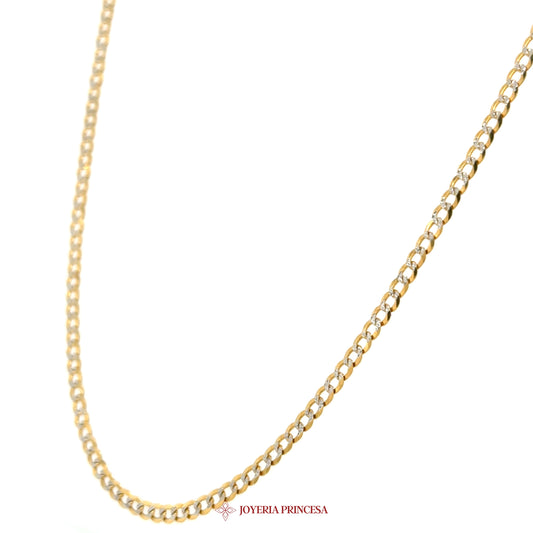 14K 16in 2.5mm Curb Necklace - Elegant Gold Chain Design