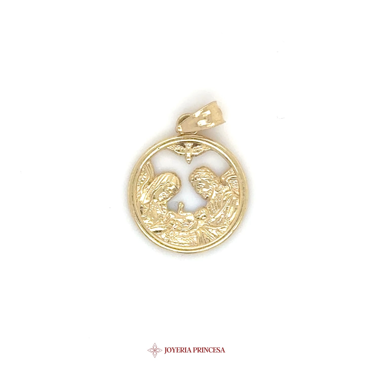 14K Bautizo Pendant for Kids