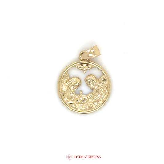 14K Virgen de Guadalupe Pendant for Kids