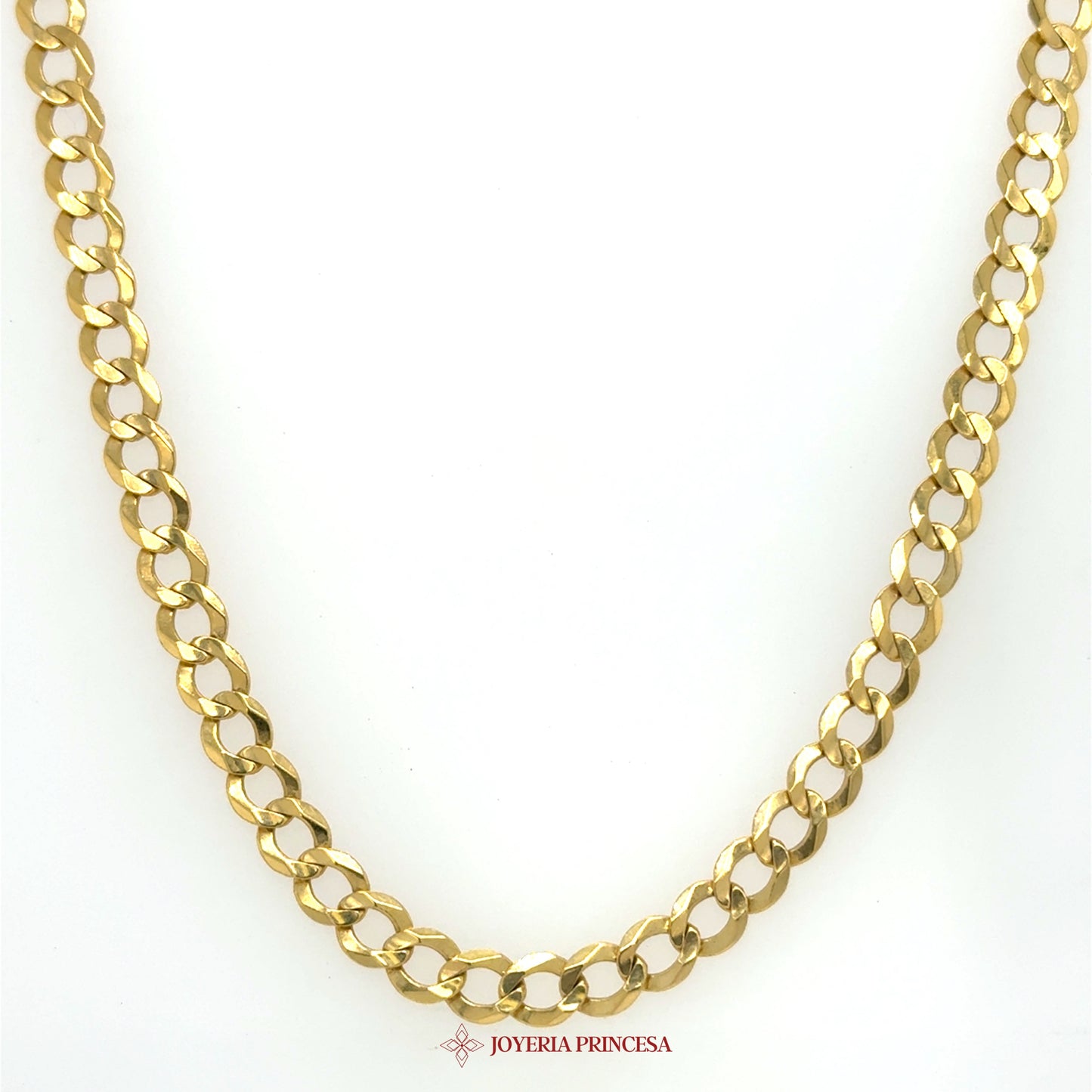 10K 24" 5.1mm Gold Link Necklace - Classic Oval Chain Design