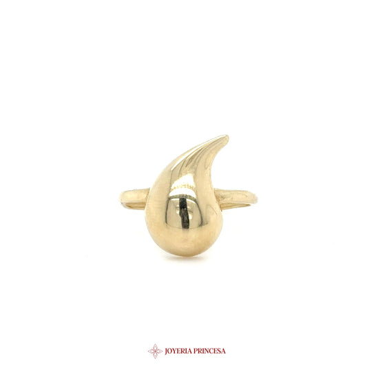 10K Gold Teardrop Ring