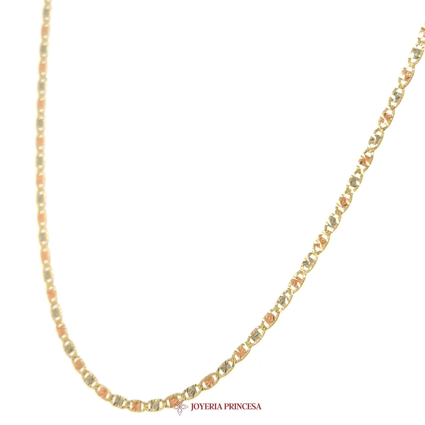 14K 24in 1.9mm Valentino Quinceañera Necklace with Gold Chain