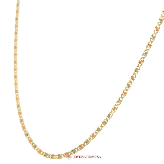 14K 24in 1.9mm Valentino Quinceañera Necklace with Gold Chain