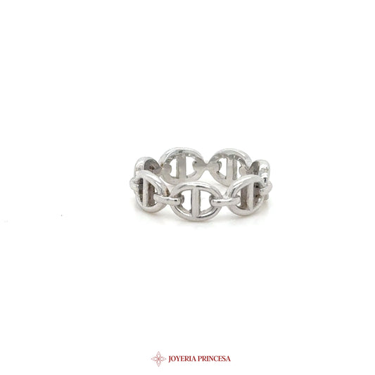 Silver Infinity Link Ring in Jewelry