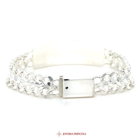 Cuban Curb Elegant Silver Bracelet