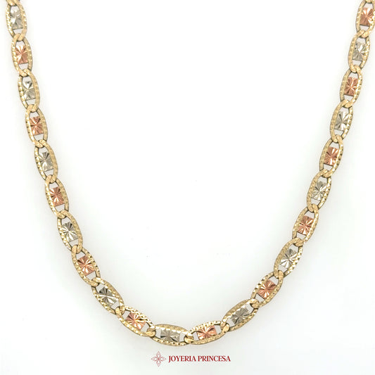 10K 3-Tone Valentino Mariner Necklace