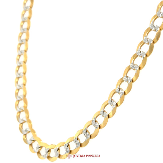 14K 24in 7mm Curb Necklace