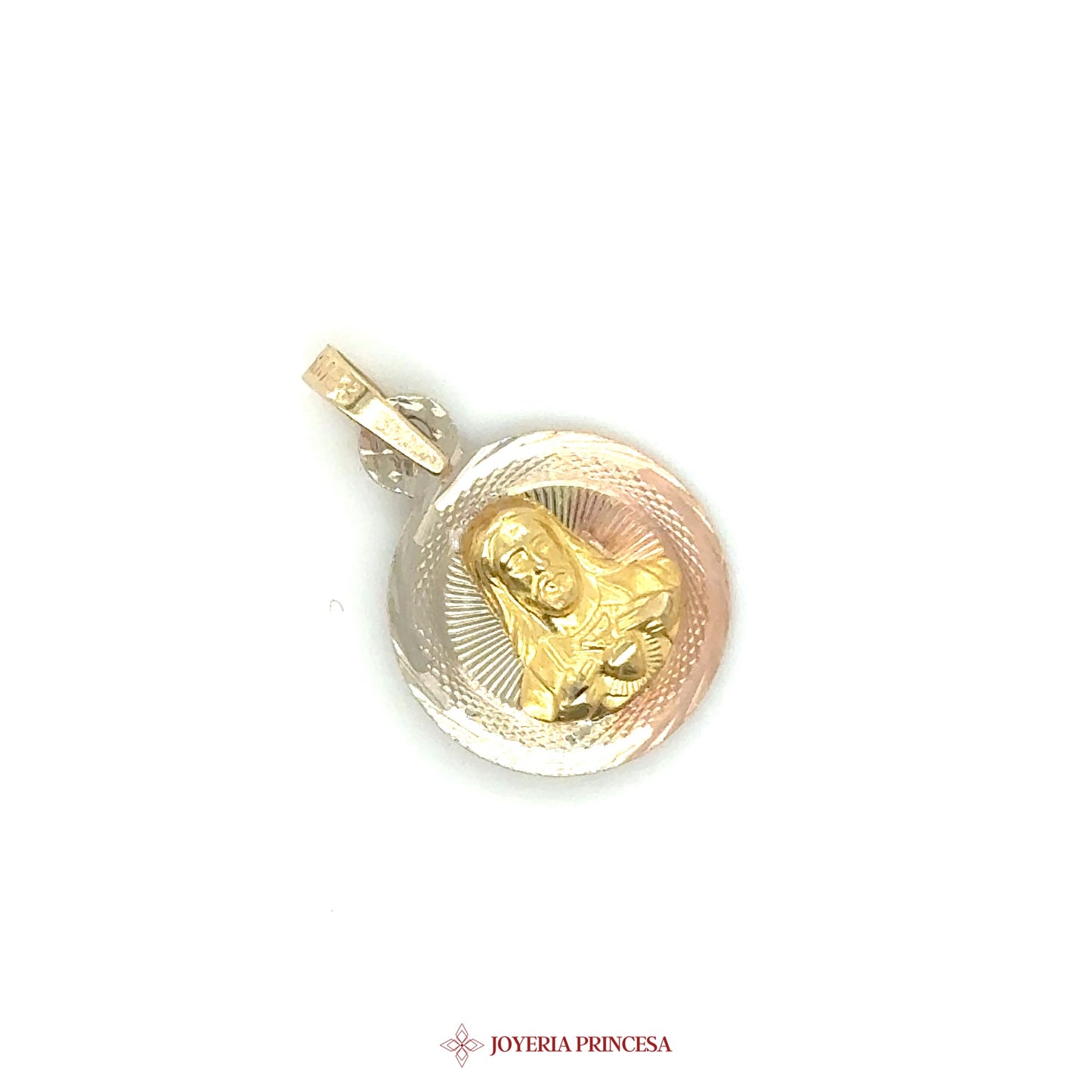 14K Jesus Pendant with Radiant Design (UN-3215)