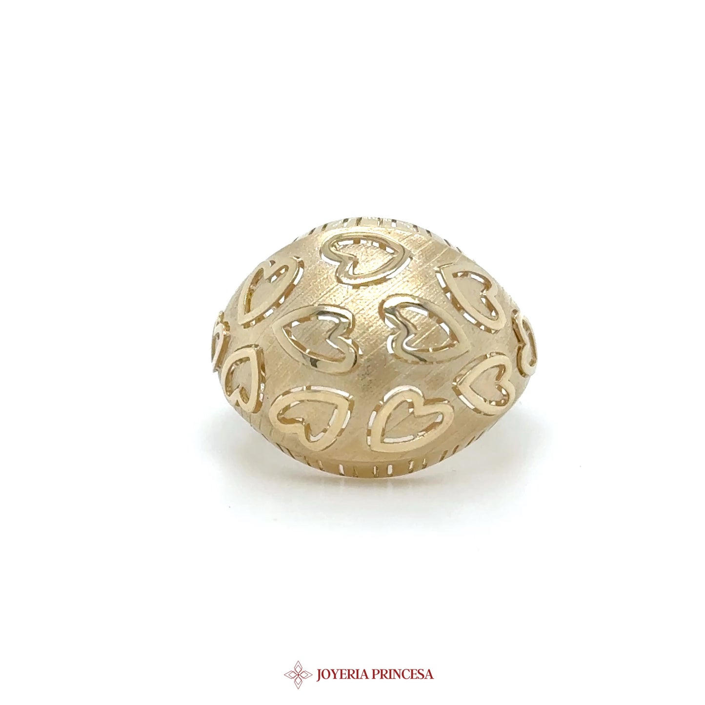 14K Gold Heart Motif Ring [UN-2881]
