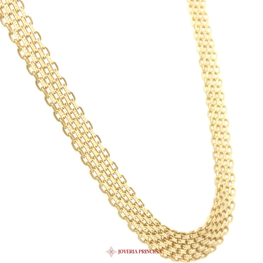 14K 20in 7.7mm Gold Multi-Strand Necklace