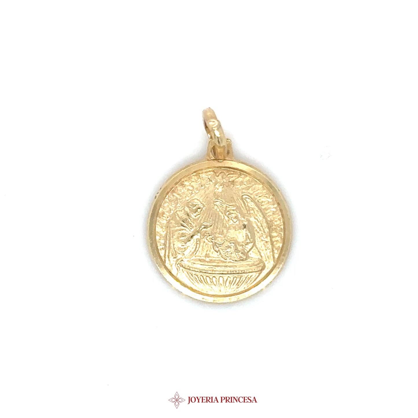 14K Bautizo Pendant with Motif for Kids