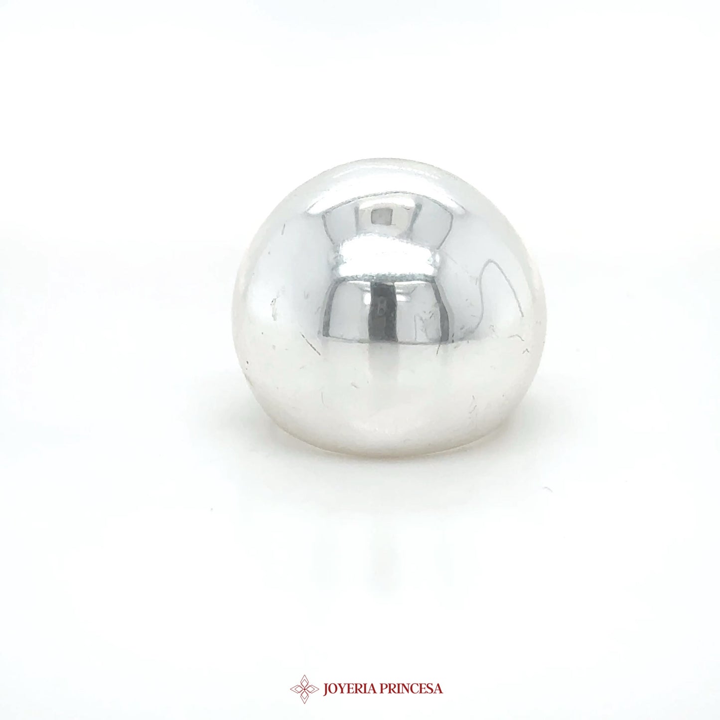 Silver Ring with Smooth Round Design