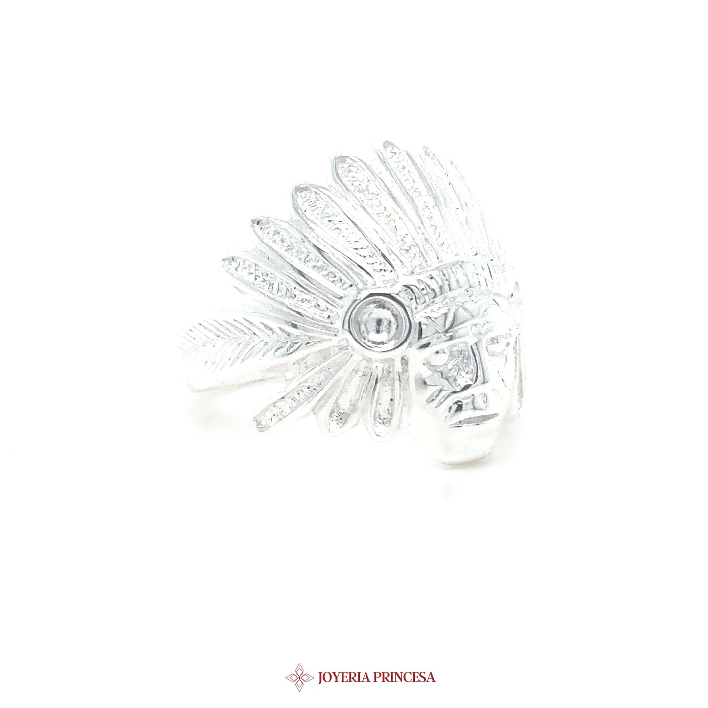 Silver Feather Motif Ring in Jewelry