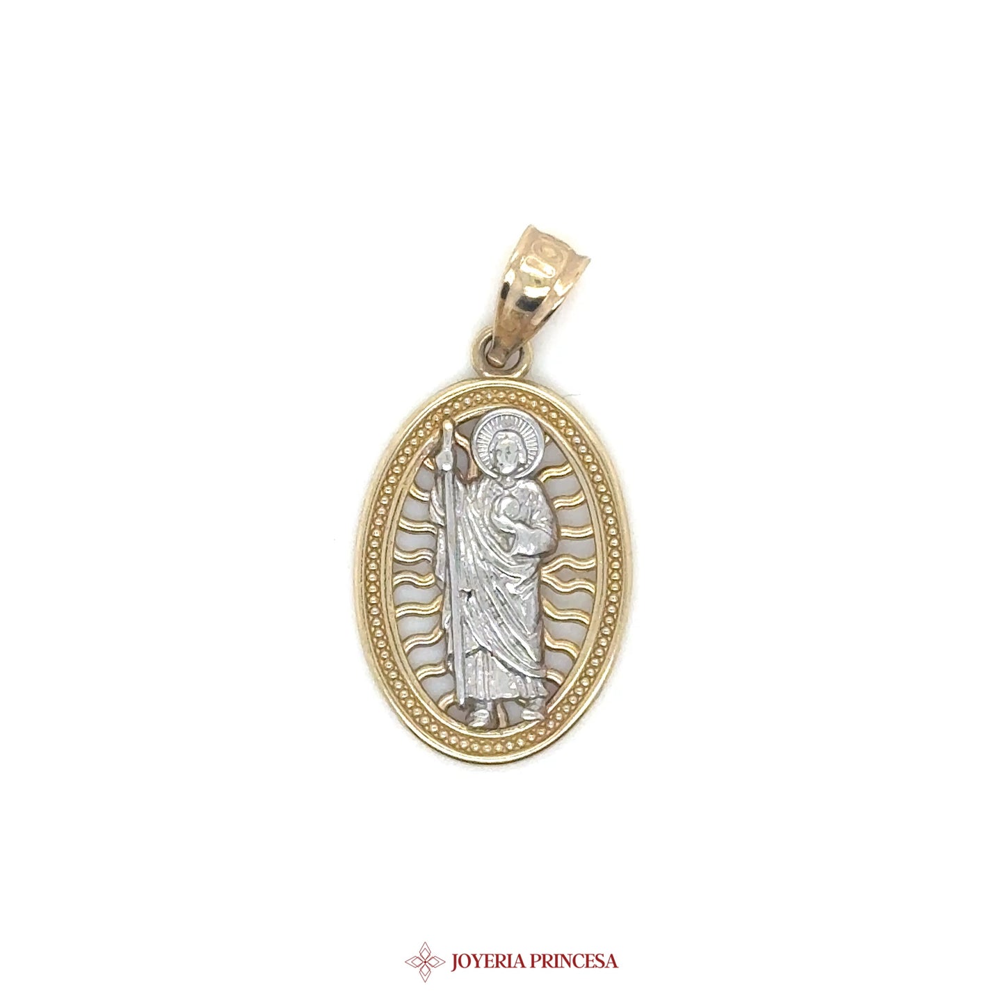 14K San Judas Pendant with Detailed Motif (UN-3190)