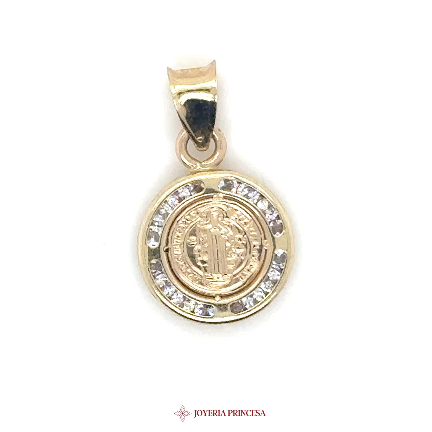 14K San Benito Pendant with CZ Accents