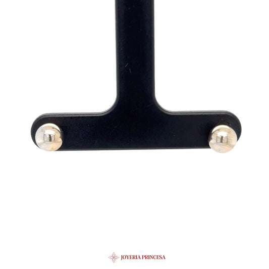 14K Gold Stud Earrings with Simulated Diamonds (UN-2646)