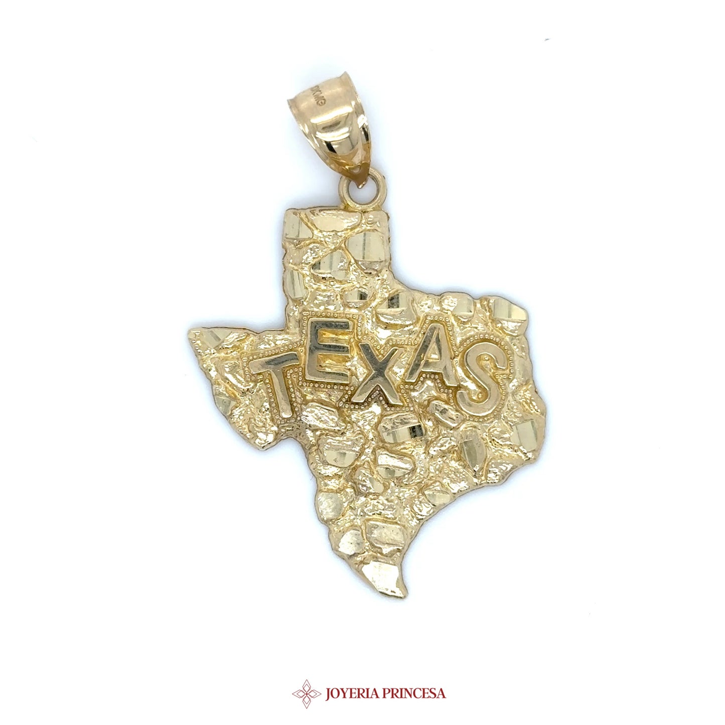 10K Texas Nugget Pendant