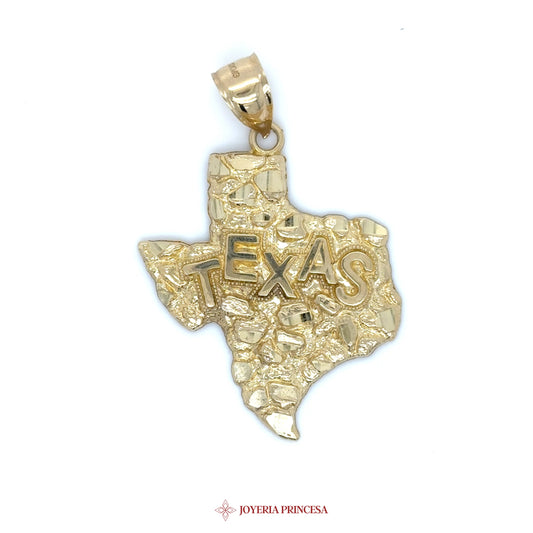 10K Texas Nugget Pendant