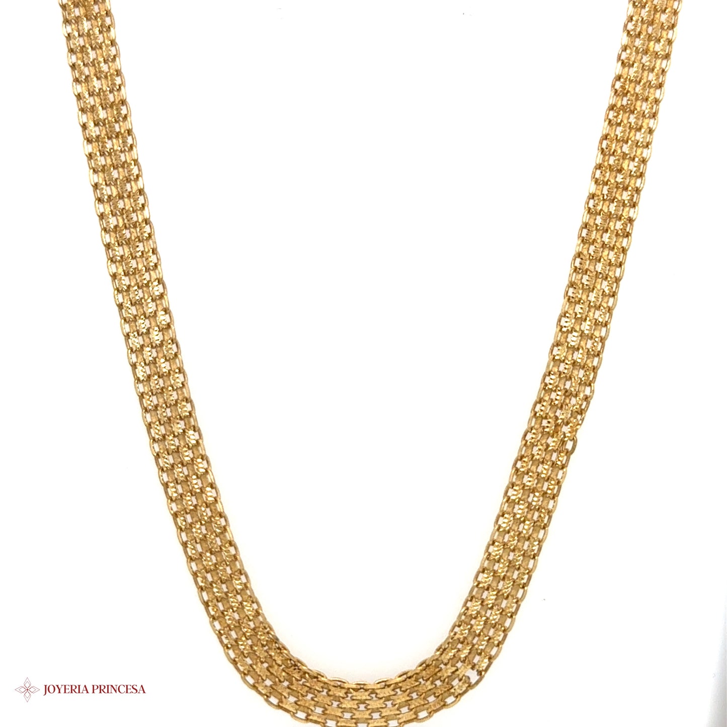 14K 16in 6.7mm Bismark Necklace