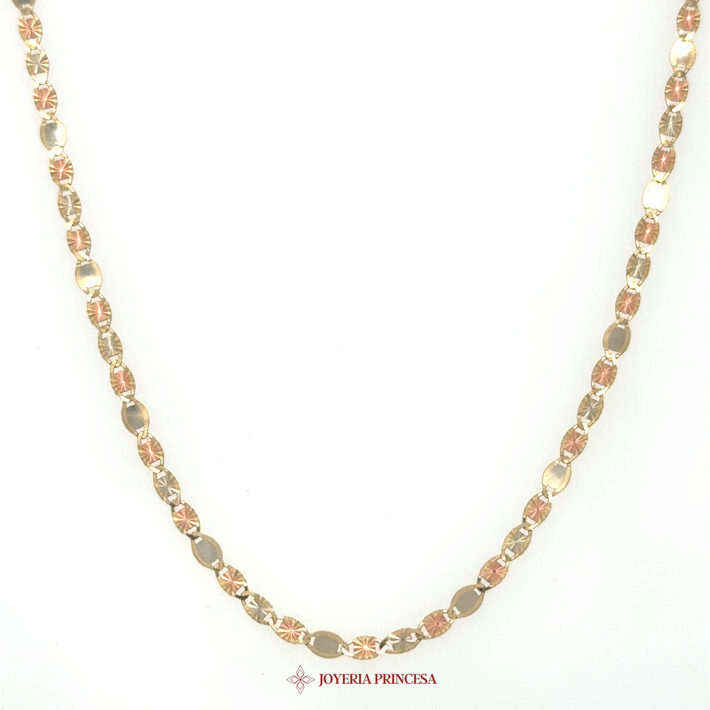 10K Gold Link Necklace with Polished Finish