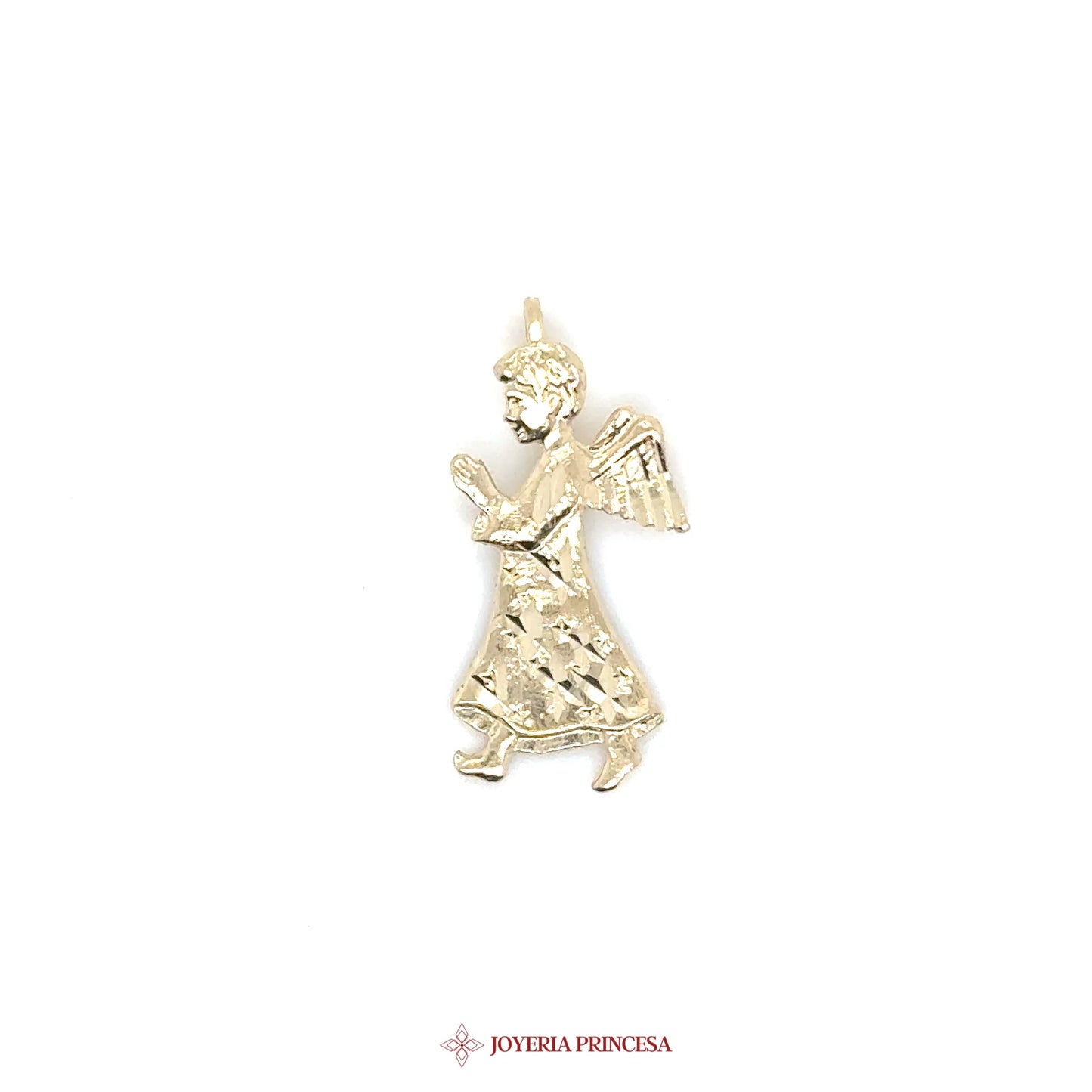 14K Angel Pendant with Praying Motif