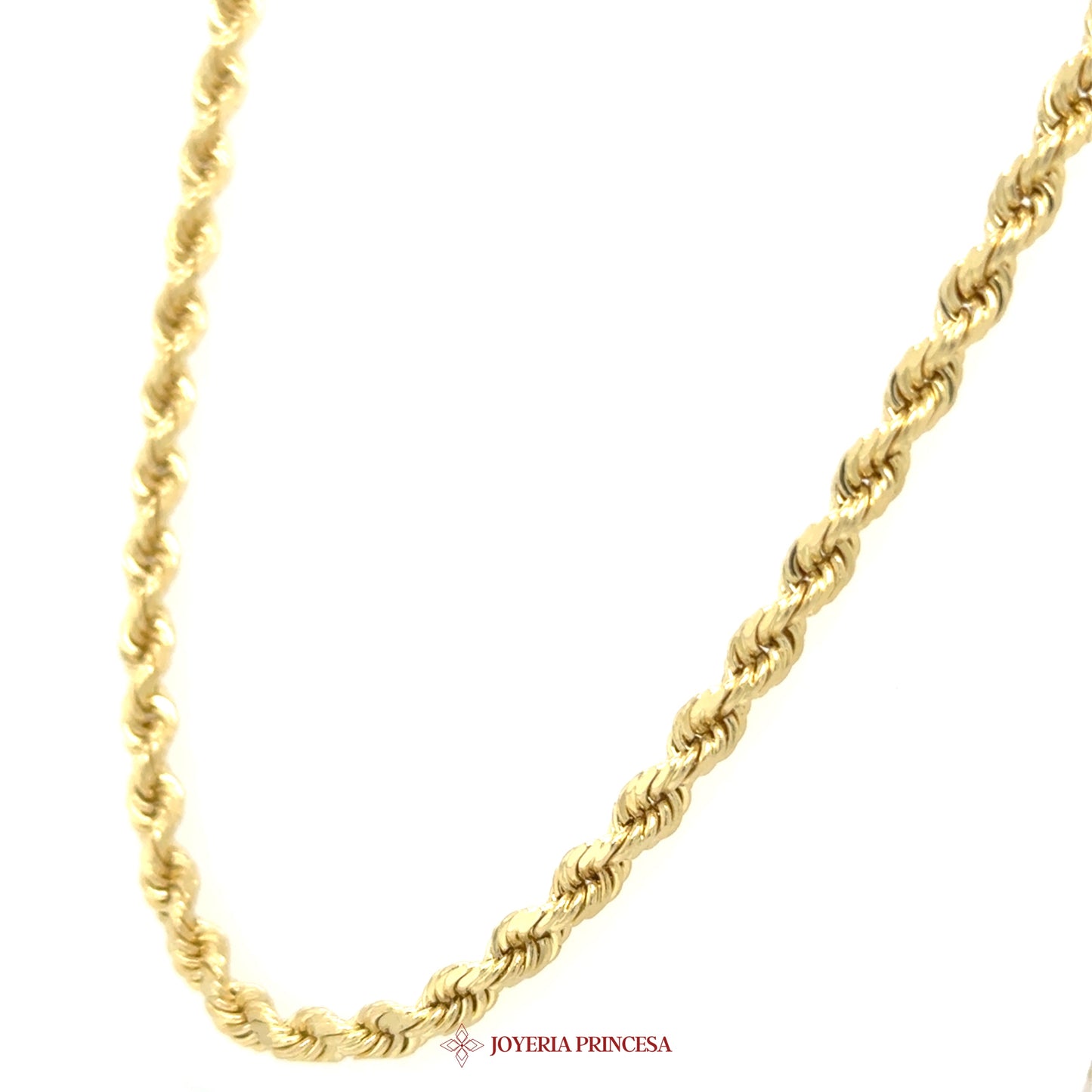 14K 24in 3.8mm Rope Necklace
