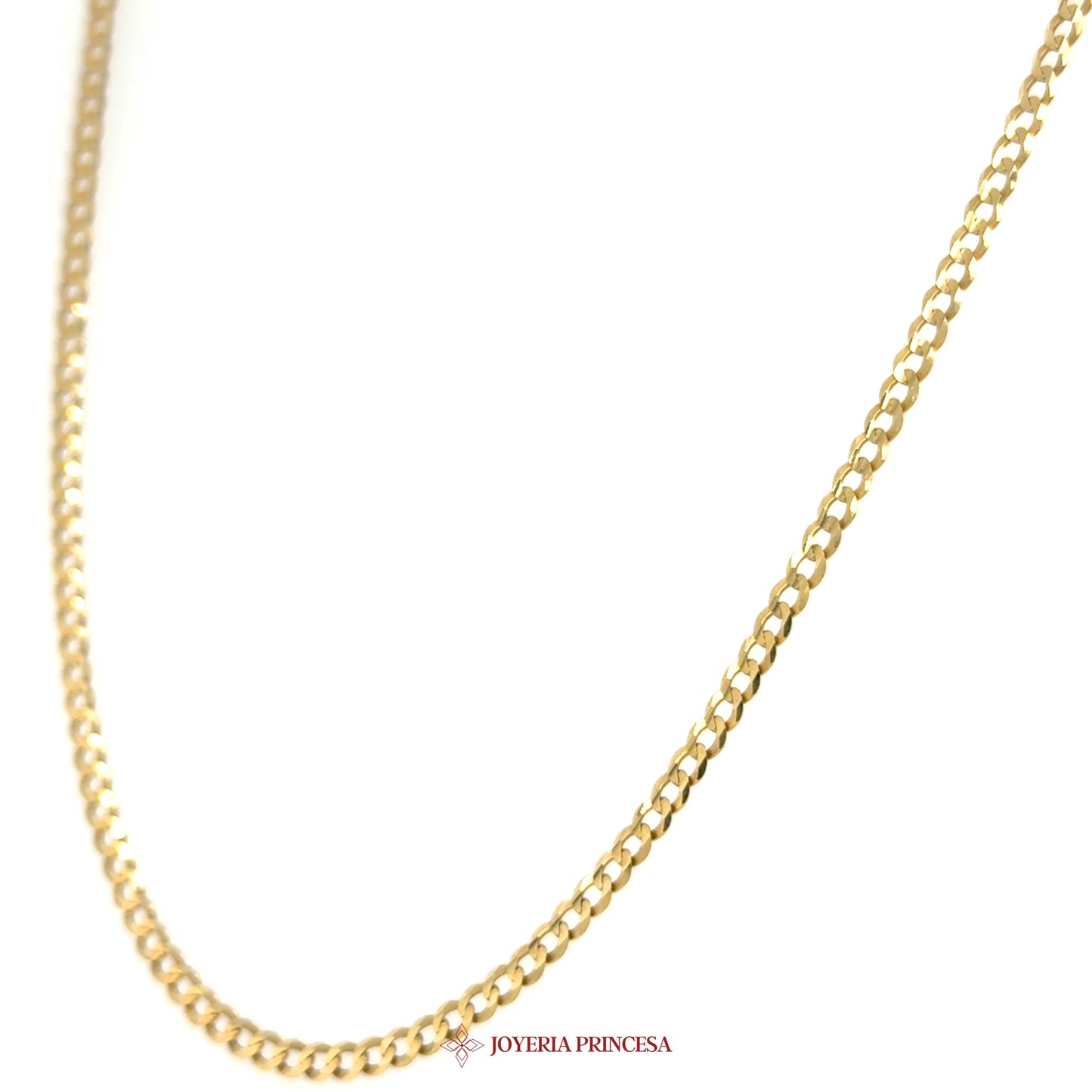 10K 24in 2.6mm Curb Necklace