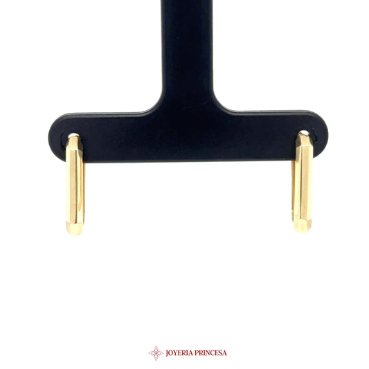 14K Gold Classic Cylinder Stud Earrings