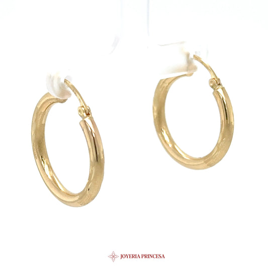 14K Gold Classic Hoop Earrings