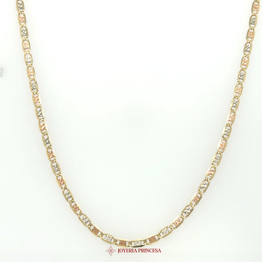 14K 3 Color Valentino with Star D.C. [UN-2546]