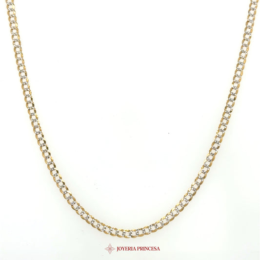 10K 22" 2.5mm Gold Classic Necklace with Interlocking Links