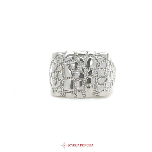 Rings in Jewelry Silver Nugget Textured Ring