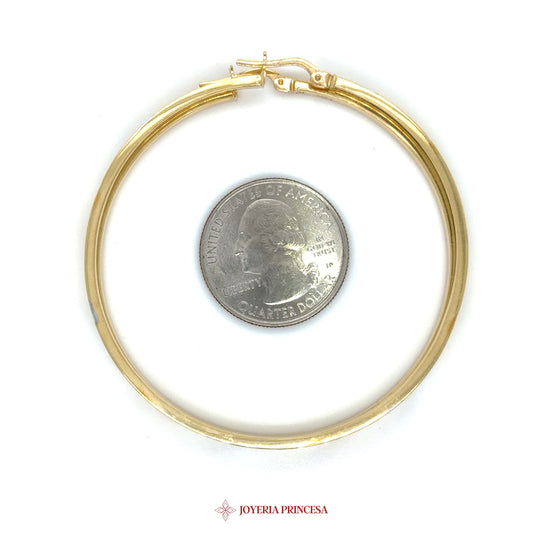 14K Gold Classic Hoop Earrings (UN-2609)