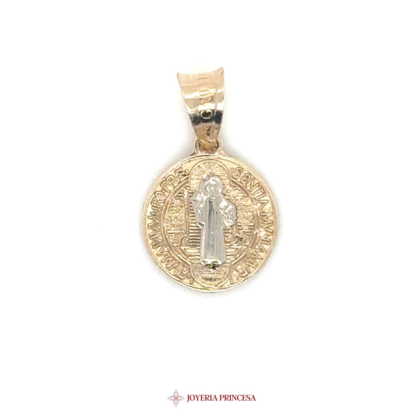 14K San Benito Pendant 14K Gold with Religious Motif