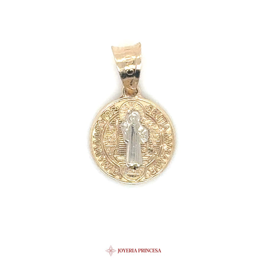 14K San Benito Pendant 14K Gold with Religious Motif