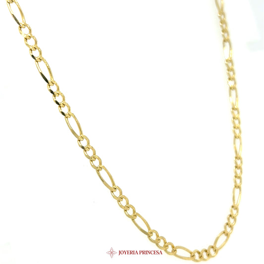 10K 24in 3.4mm Figaro Necklace
