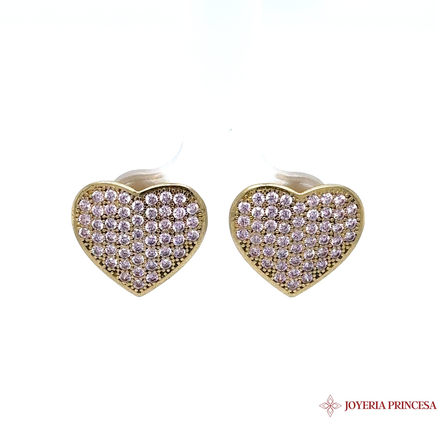 10K Heart Earrings