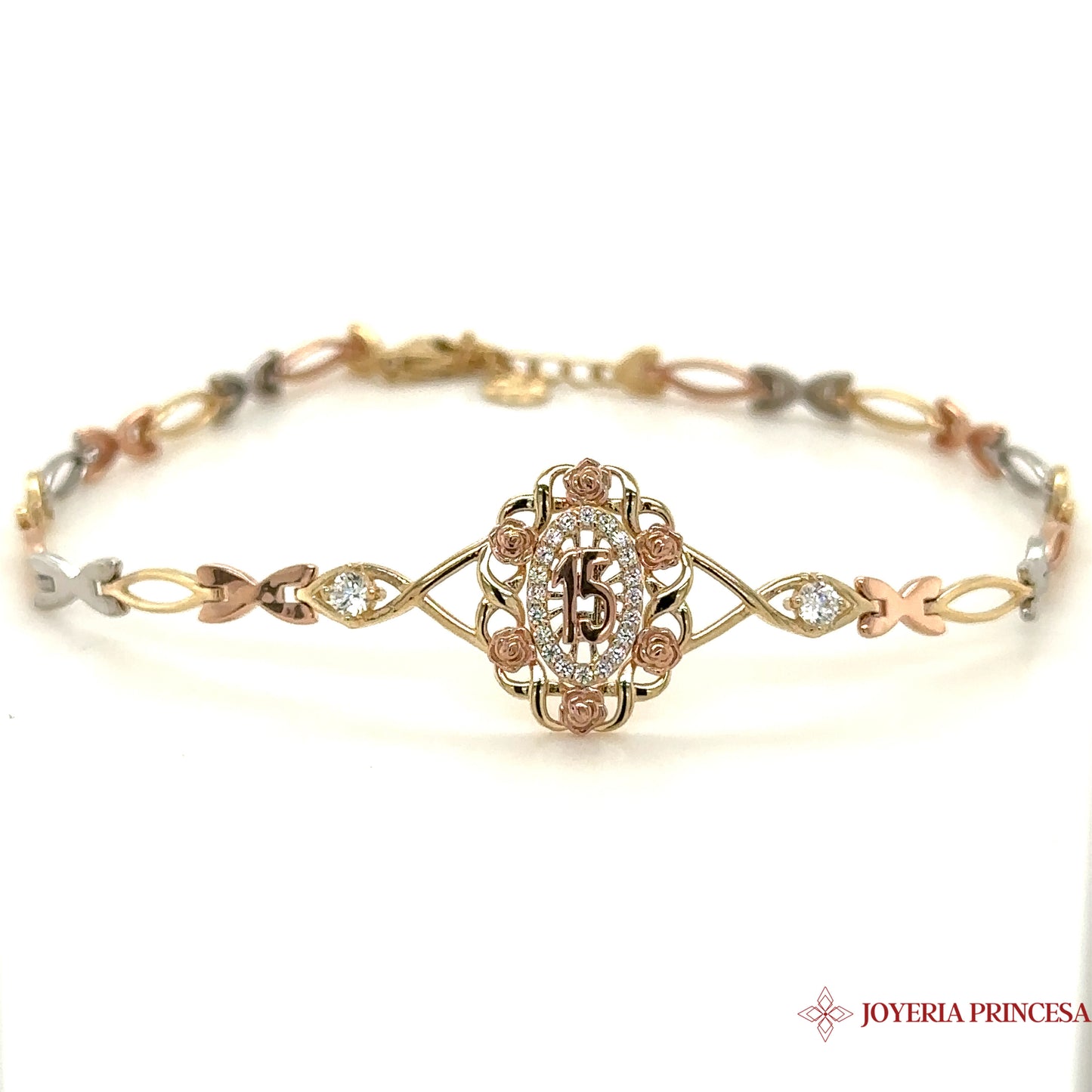 14K Quinceañera Bracelet